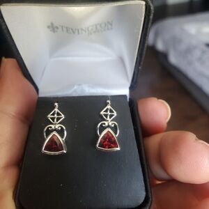 Garnet earrings